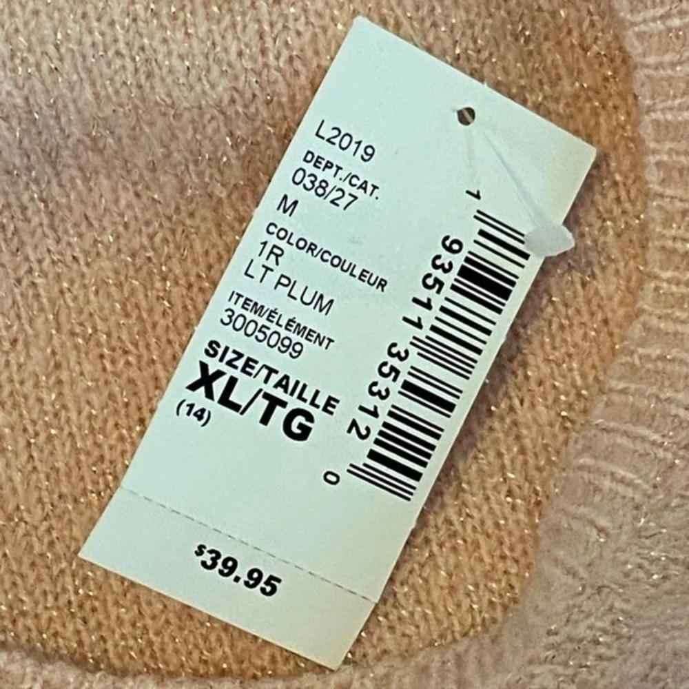 The Childrens Place Sweater Dress Light Plum Metallic Thread Knit Long Sleeve - Picture 12 of 13
